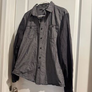 Carbon Two-Tone Black and Gray Shirt Jacket